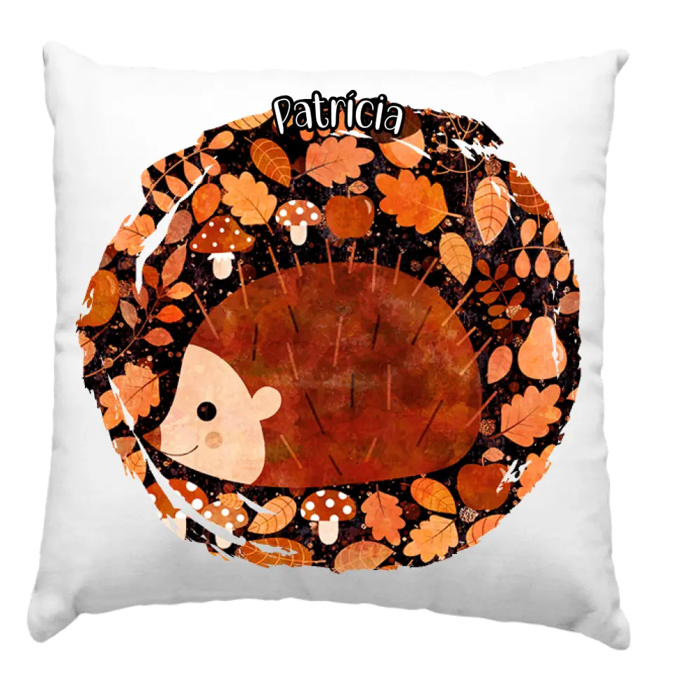 Őszi párna állatokkal egyedi névvel