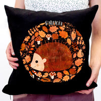 Őszi párna állatokkal egyedi névvel