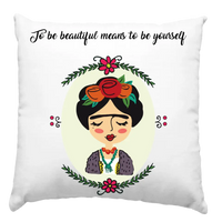 Frida Kahlo párna felirattal