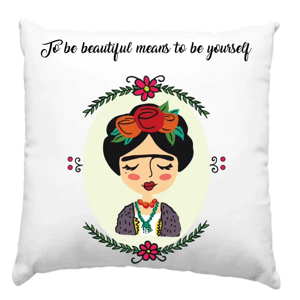 Frida Kahlo párna felirattal