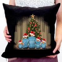 Karácsonyi ajándék párna családoknak 3 gyerekes