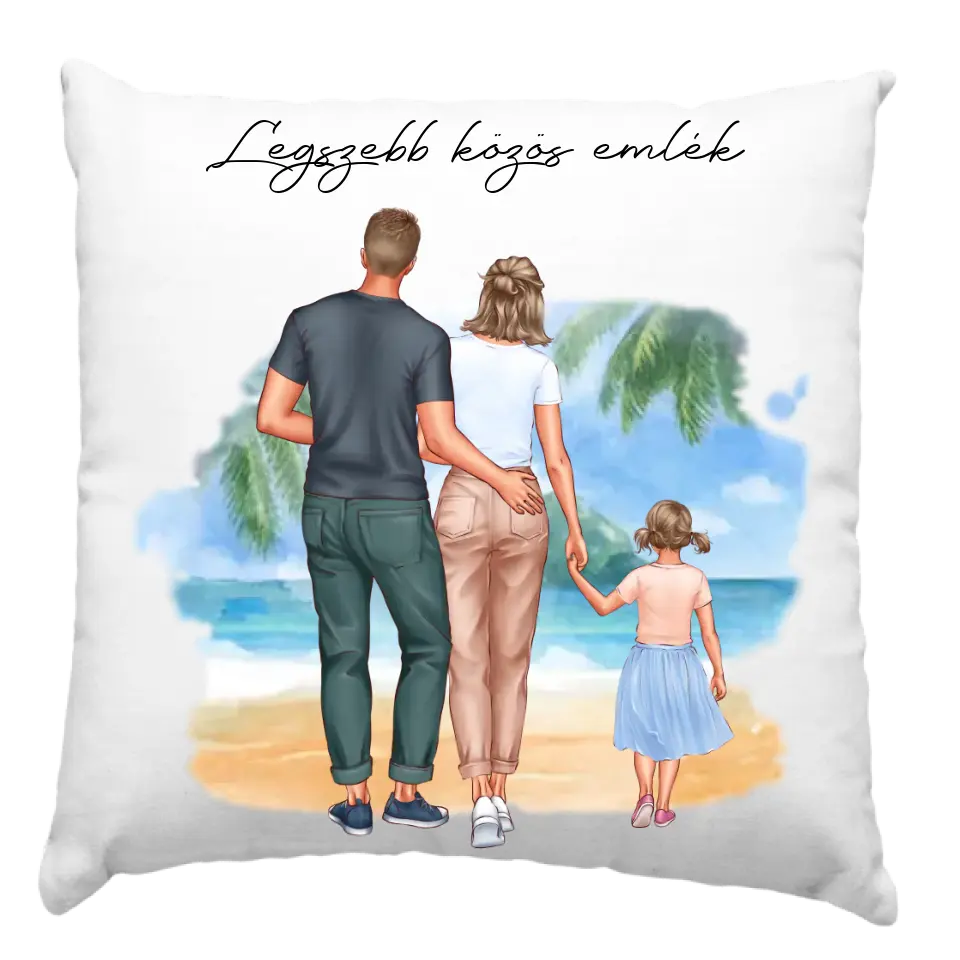 Családos nyári párna