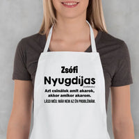 Vicces ajándék kötény nyugdíjasoknak