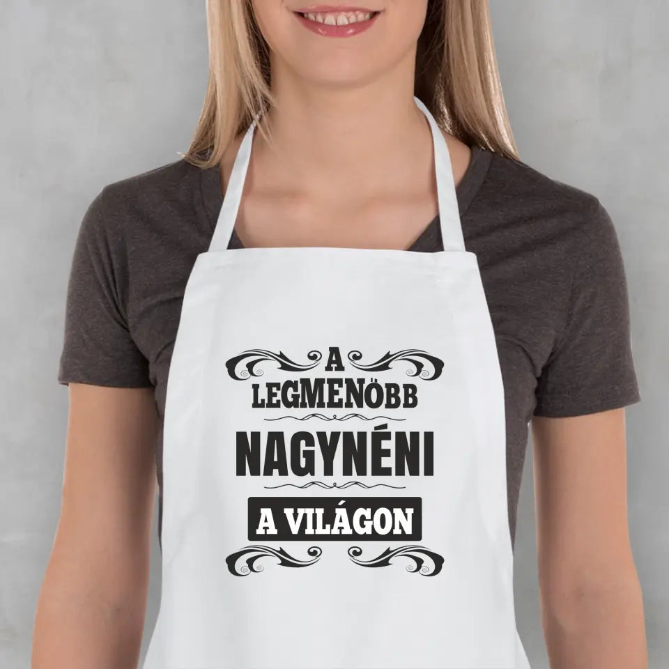 A legmenőbb nagynéni a világon kötény