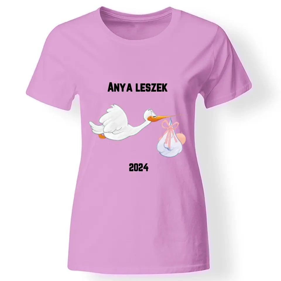 Anya leszek kismama póló rózsaszín