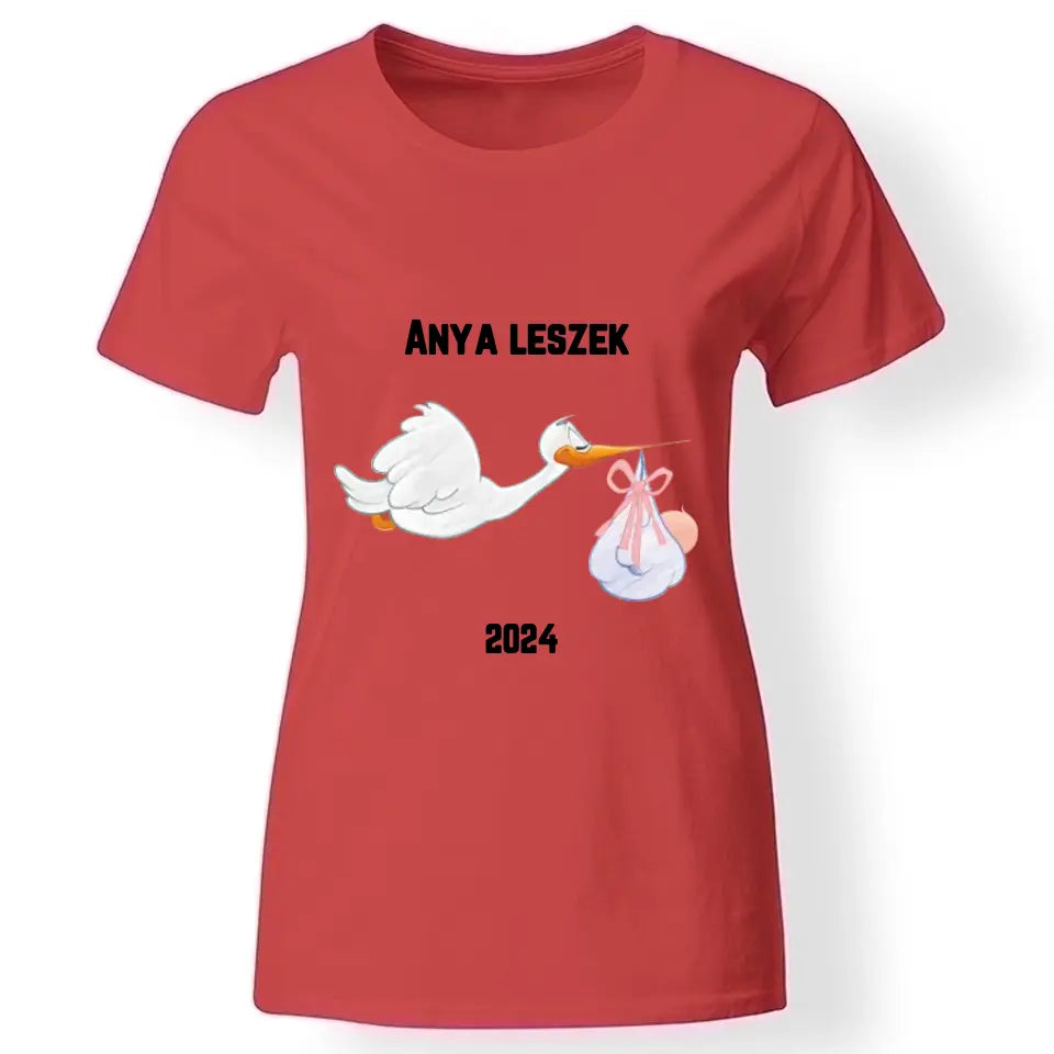 Anya leszek kismama póló piros