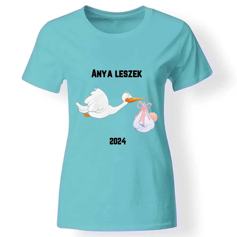 Anya leszek kismama póló türkiz