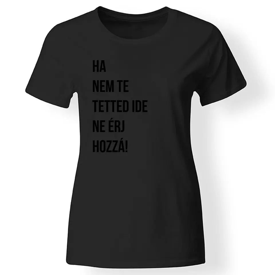 Vicces flegma kismama póló fekete