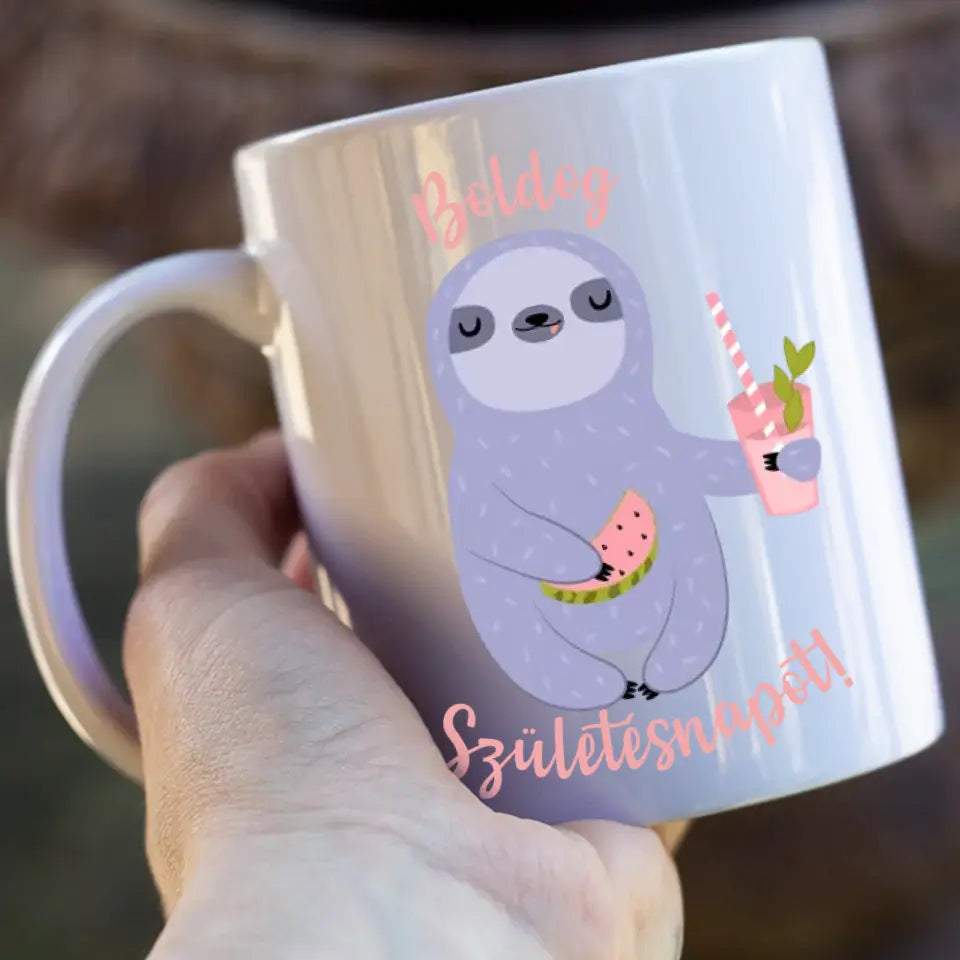 Egyedi neves lajháros szülinapi bögre