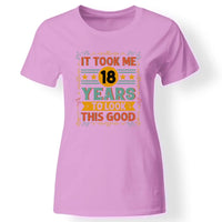 18. szülinapi póló nőknek rózsaszín