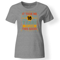 18. szülinapi póló nőknek szürke