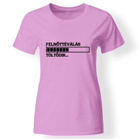 Felnőtté válás 18. szülinapi póló nőknek rózsaszín