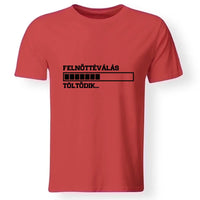 Felnőtté válás 18. szülinapi póló férfinak