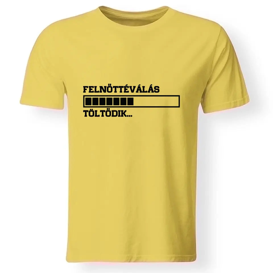 Felnőtté válás 18. szülinapi póló férfinak