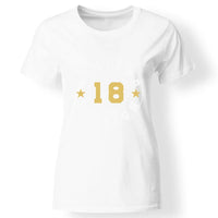 Limited 18. szülinapi póló nőknek fehér