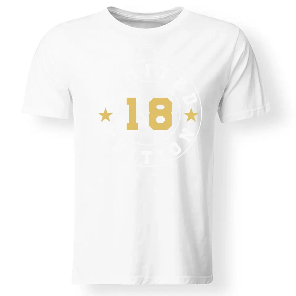 Limited 18. szülinapi póló férfinak