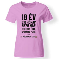Vicces 18. szülinapi póló nőknek rózsaszín