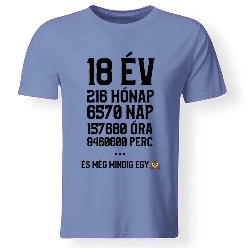 Vicces 18. szülinapi póló férfinak