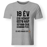 Vicces 18. szülinapi póló férfinak