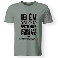 Vicces 18. szülinapi póló férfinak