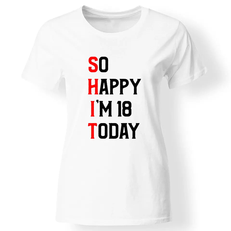 Ma van a 18. szülinapom póló nőknek fehér