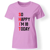 Ma van a 18. szülinapom póló nőknek rózsaszín