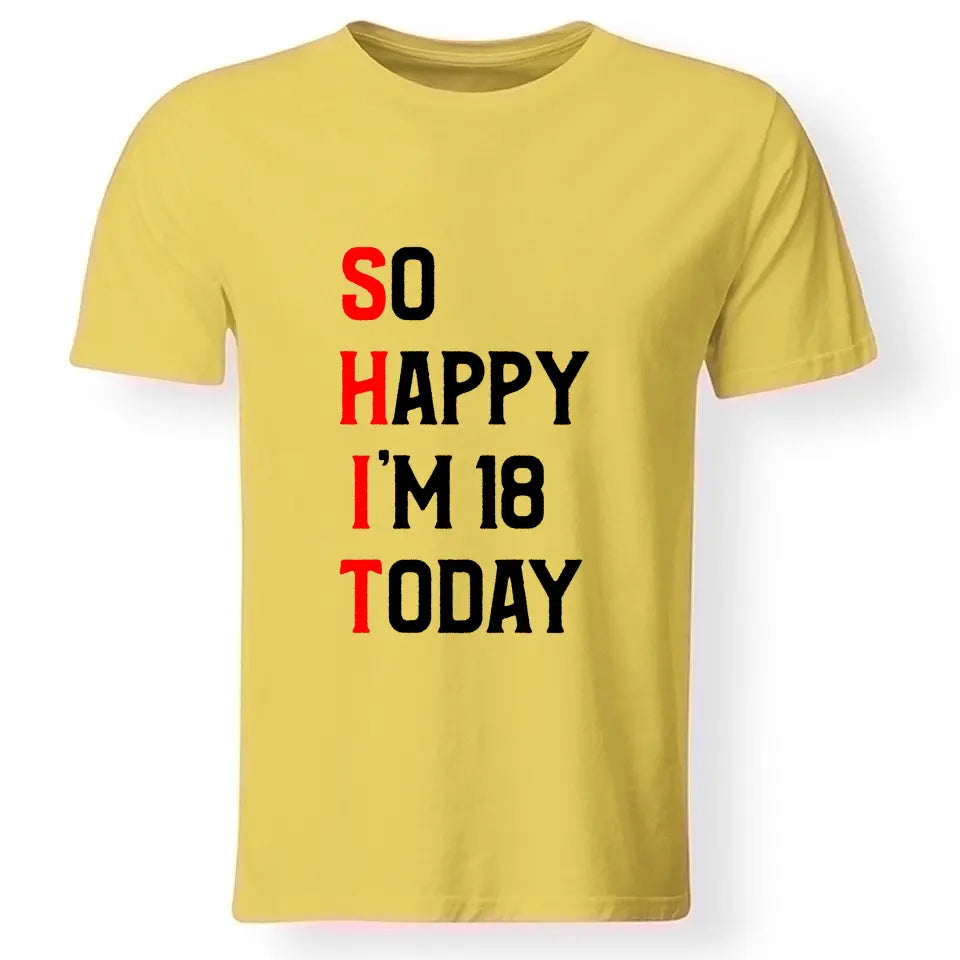 Ma van a 18. szülinapom póló férfinak