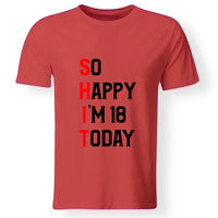 Ma van a 18. szülinapom póló férfinak