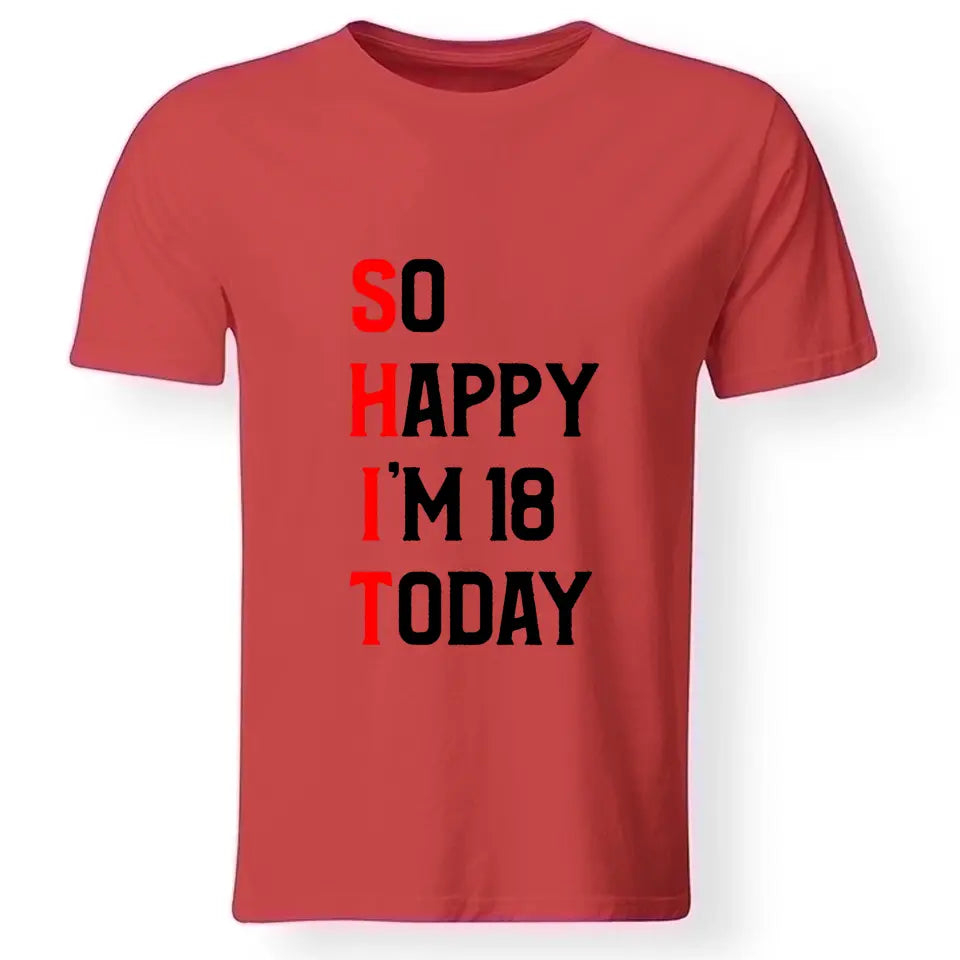 Ma van a 18. szülinapom póló férfinak