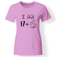 17+1 vicces 18. szülinapi póló nőknek rózsaszín