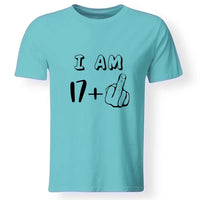 17+1 vicces 18. szülinapi póló férfinak