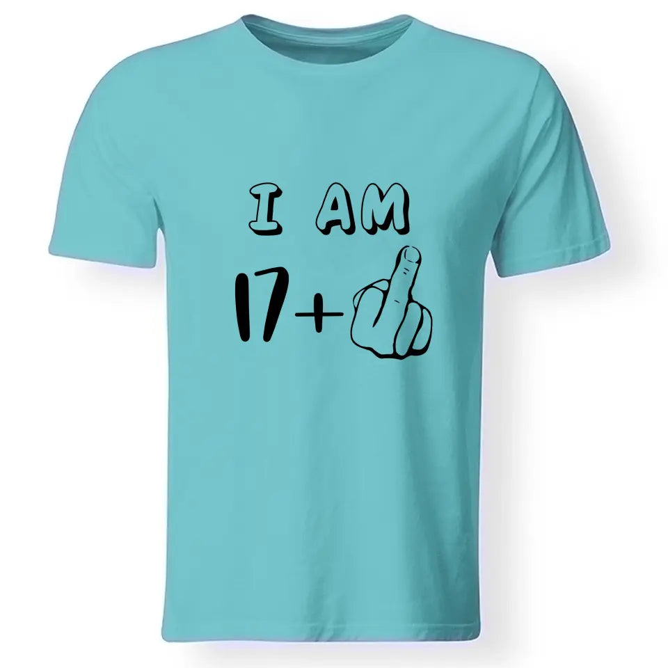 17+1 vicces 18. szülinapi póló férfinak