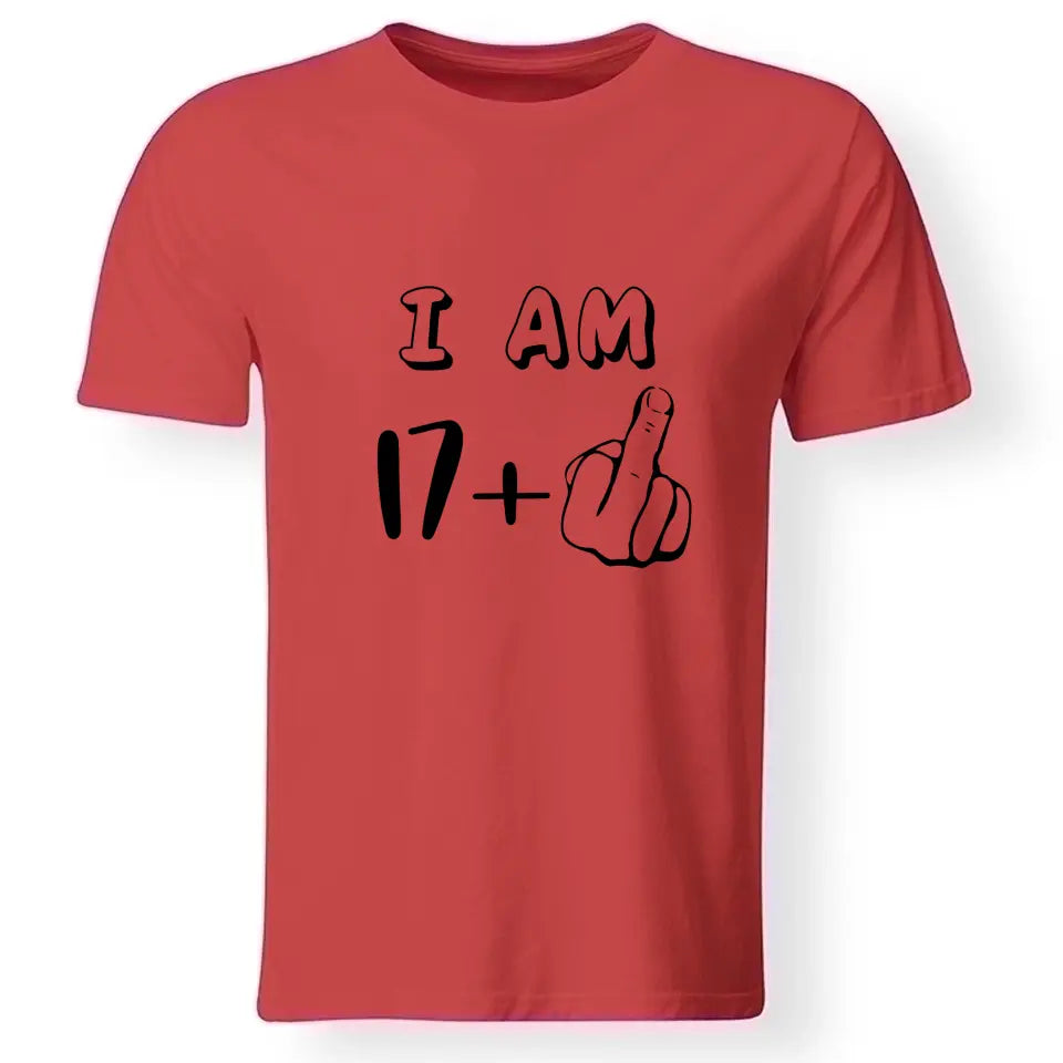17+1 vicces 18. szülinapi póló férfinak