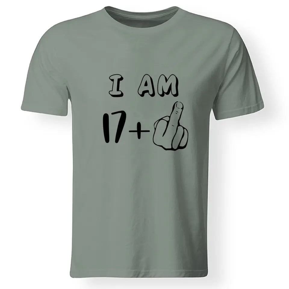 17+1 vicces 18. szülinapi póló férfinak