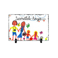 Gyerekrajzos gránitkép