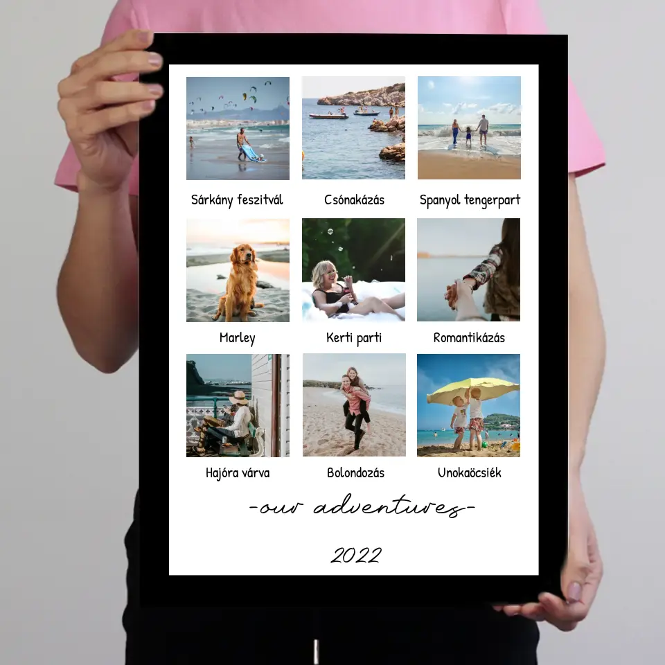 9 képes fotókollázs a nyári emlékekről