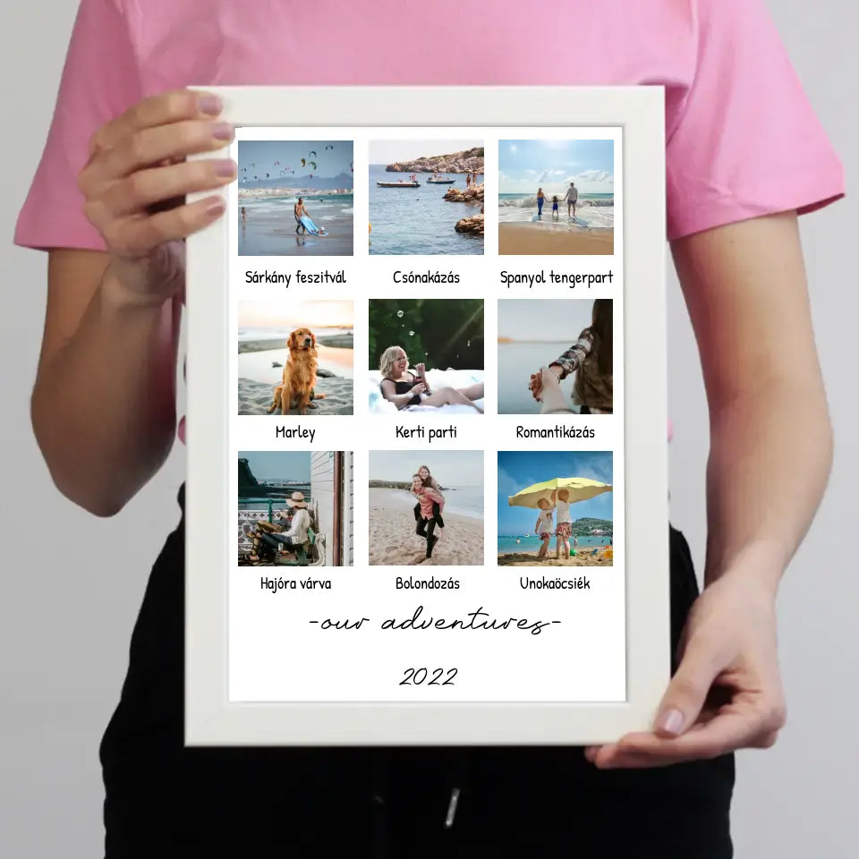 9 képes fotókollázs a nyári emlékekről