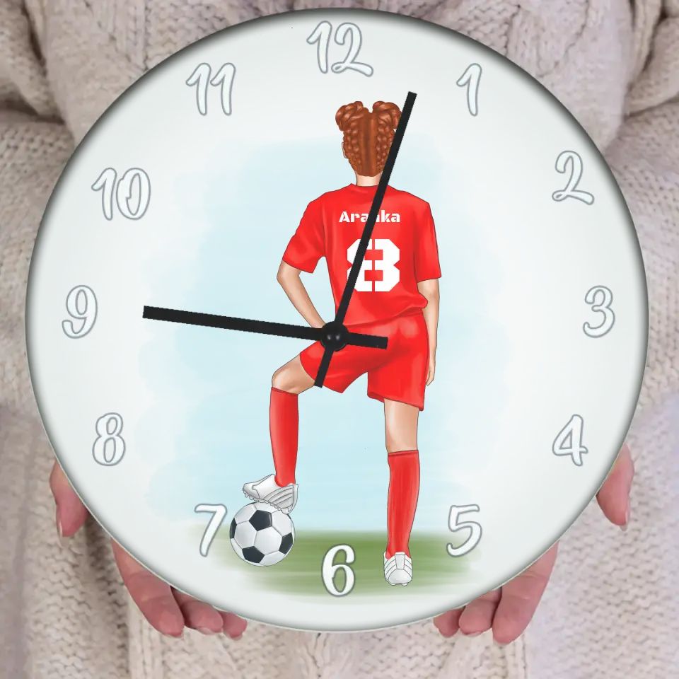 Személyre szabható focis óra lányoknak