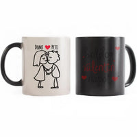 Valentin napi figurás bögre