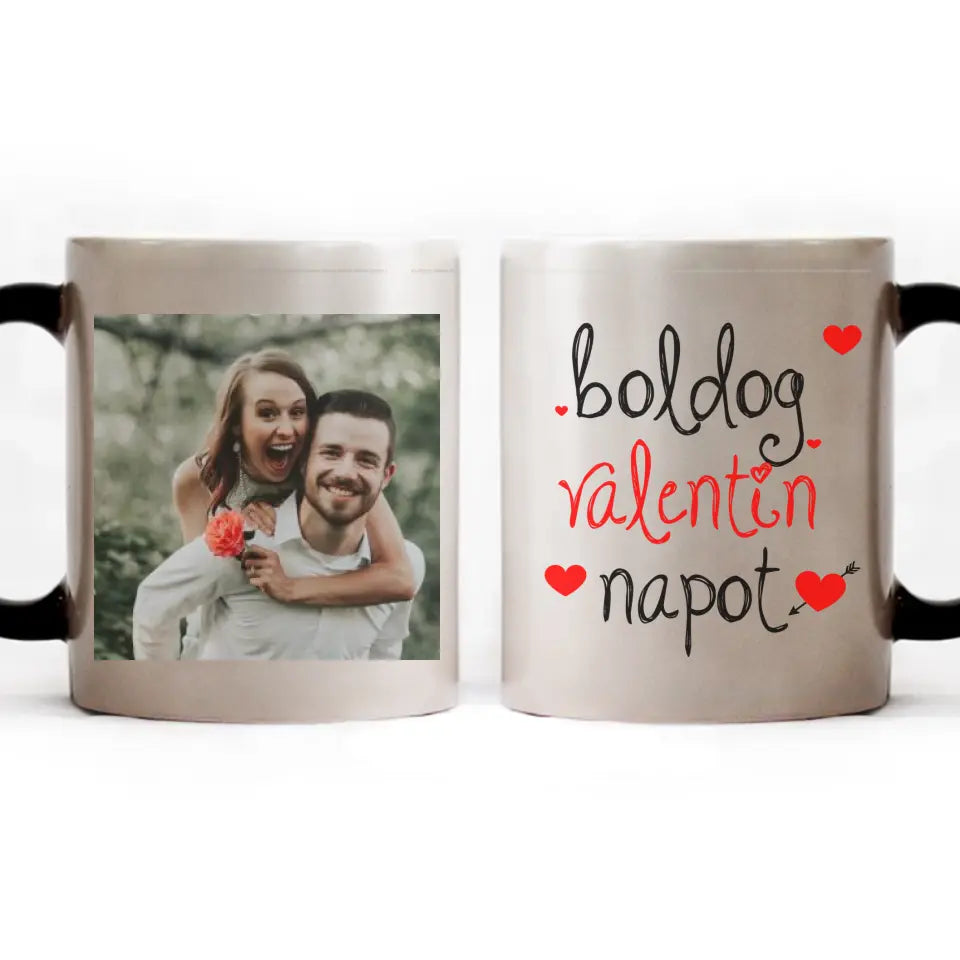 Valentin napi egyedi képes bögre
