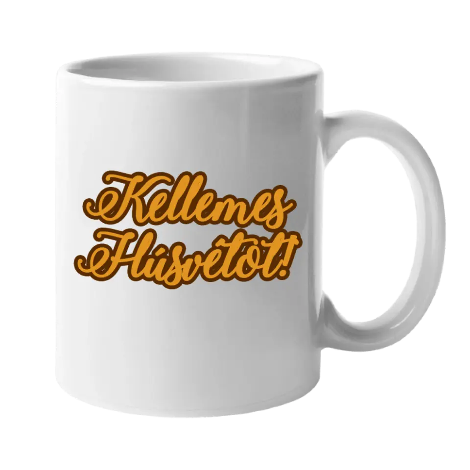 Húsvéti egyedi neves nyuszis ajándék bögre felirattal
