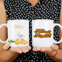 Húsvéti egyedi neves nyuszis ajándék bögre felirattal