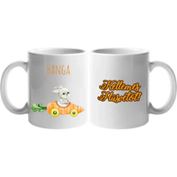 Húsvéti egyedi neves nyuszis ajándék bögre felirattal