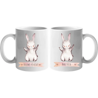 Húsvéti egyedi neves nyuszis ajándék bögre