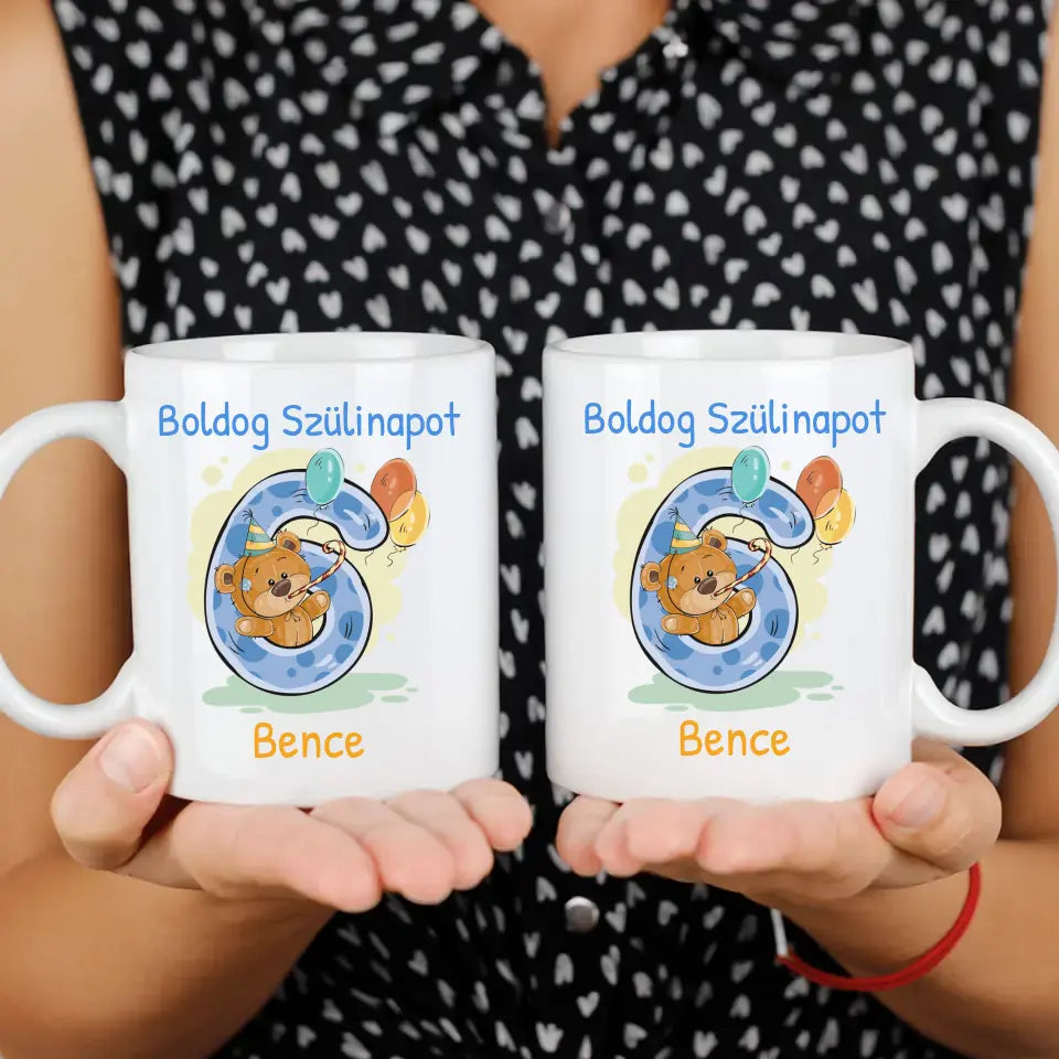 Szülinapi macis bögre