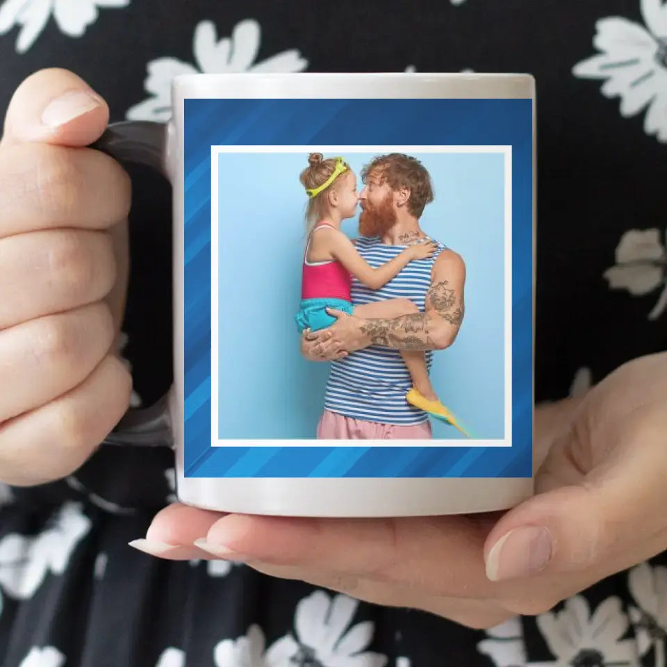 Apák napi saját képes bögre választható felirattal