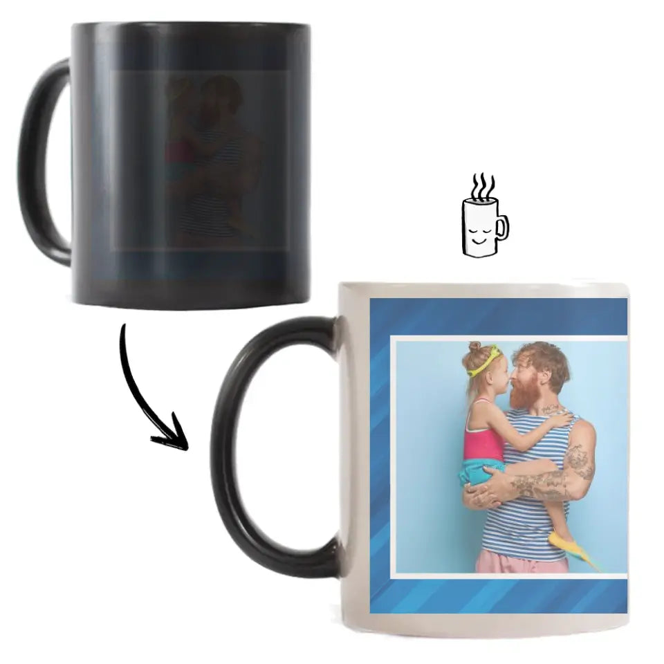 Apák napi saját képes bögre választható felirattal