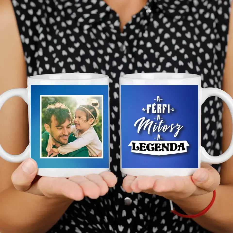 Apák napi bögre saját képpel és felirattal