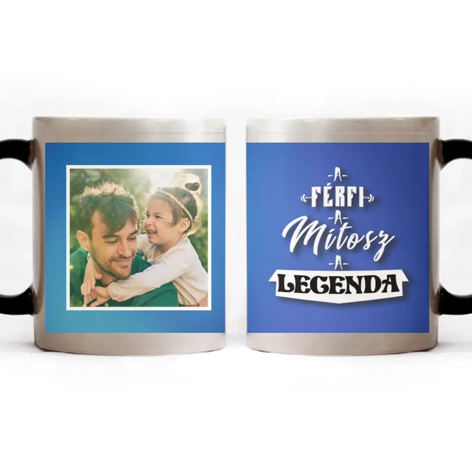 Apák napi bögre saját képpel és felirattal