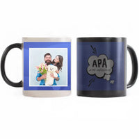 Bögre saját képpel és felirattal apák napjára